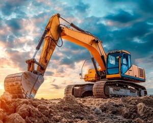 Construction equipment glazing with LEXAN
